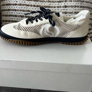 Stella McCartney Cream and Black Sneakers